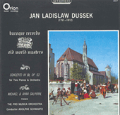Anna & Michael Galperin - Dussek : Concerto in B Flat, Op.63 - New Vinyl Record 1966 (Original Press) Stereo USA - Classical