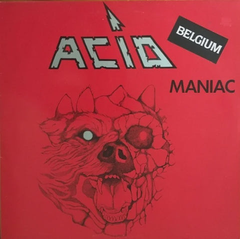 Acid – Maniac - VG+ LP Record 1983 Belgium Vinyl - Heavy Metal / Speed Metal