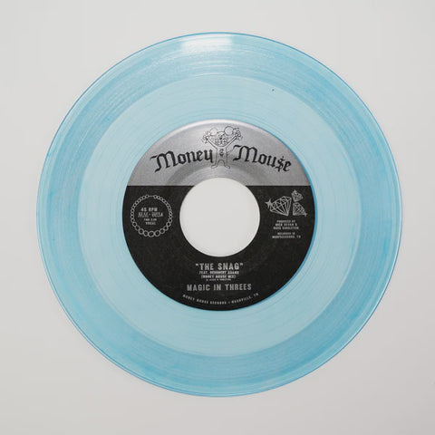 Magic In Threes - The Snag - New 7" Single Record 2023 Money Mouse Transparent Blue Vinyl - Funk / Soul