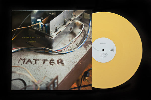 Al Church And State / I, Colossus ‎– Matter - New Lp Record 2011 Self Released Yellow Vinyl - Minneapolis Rock - Shuga Records