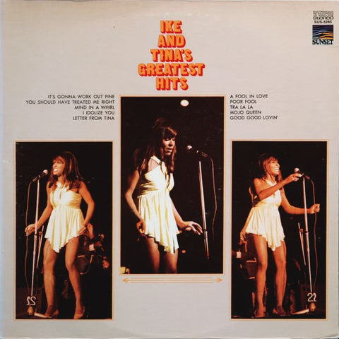 Ike & Tina Turner – Ike & Tina's Greatest Hits - VG+ LP Record 1970 Sunset USA Vinyl - Soul / Rhythm & Blues