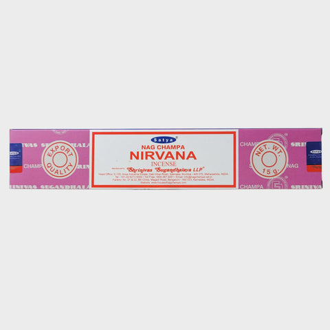 Satya Nag Champa - Nirvana Incense - New 15g Pack (12 Sticks)