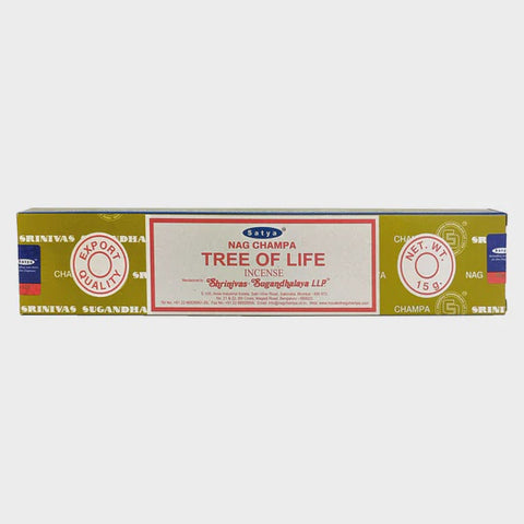 Satya Nag Champa - Tree of Life Incense - New 15g Pack (12 Sticks)