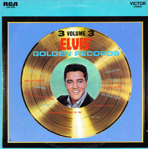 Elvis Presley ‎– Elvis' Golden Records, Vol. 3 (1963) - Mint- LP Record 1976 USA Vinyl - Rock & Roll
