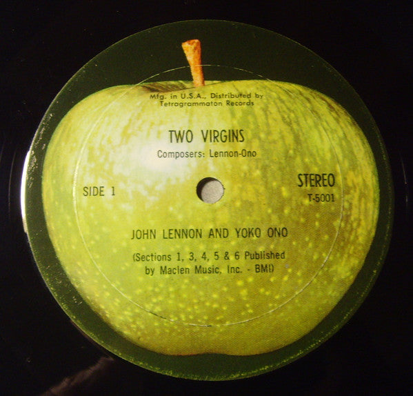 John Lennon / Yoko Ono ‎– Unfinished Music No. 1: Two Virgins - VG+ LP Record 1968 Apple USA Vinyl - Rock / Experimental / Avantgarde - Shuga Records