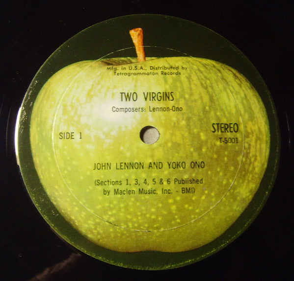 John Lennon / Yoko Ono ‎– Unfinished Music No. 1: Two Virgins - VG+ LP Record 1968 Apple USA Vinyl - Rock / Experimental / Avantgarde