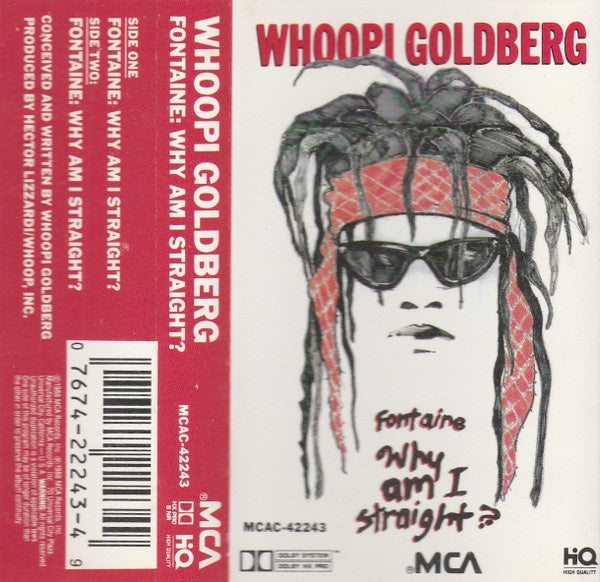 Whoopi Goldberg – Fontaine: Why Am I Straight? - Used Cassette 1988 MCA Tape - Comedy