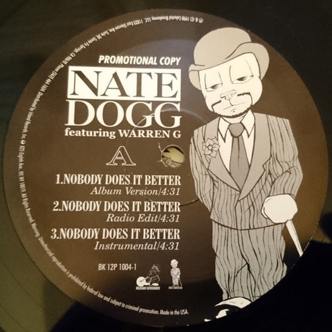 Nate Dogg & Warren G – Nobody Does It Better - Mint- 12" Single Promo Record 1998 Breakaway Entertainment Vinyl - Hip Hop