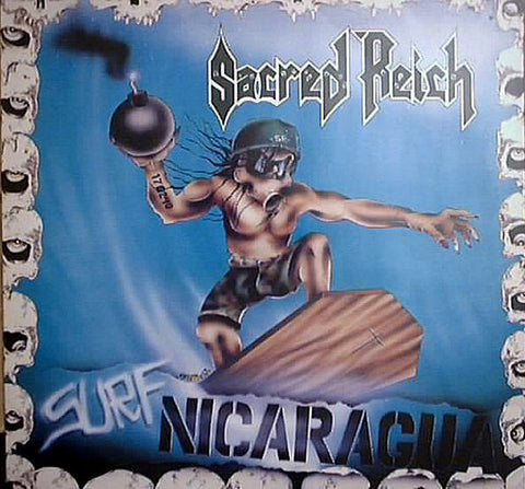 Sacred Reich – Surf Nicaragua - Mint- LP Record 1988 Metal Blade USA Vinyl - Thrash / Speed Metal