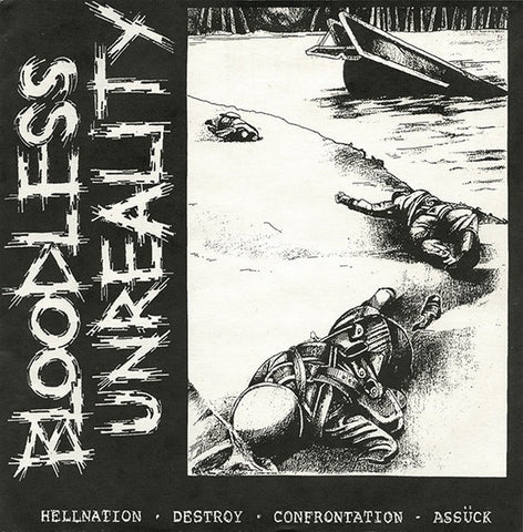 Various – Bloodless Unreality - VG+ 7" EP Record 1992 Forfeit USA Vinyl & Booklet - Hardcore / Punk / Grindcore
