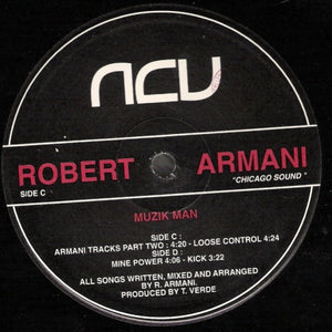 Robert Armani – Muzik Man - VG- (low grade Side c/d only) EP Record 1992 ACV Italy Vinyl - Chicago Techno / Acid