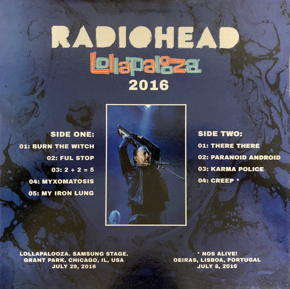Radiohead ‎– Lollapalooza 2016 - New Lp Record 2016 Europe Import Vinyl Live Chicago & Portugal - Rock - Shuga Records