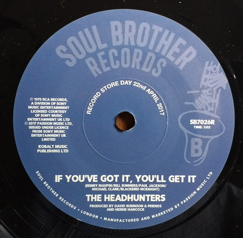 The Headhunters ‎– God Make Me Funky / If You've Got It, You'll Get It - New 7" Single Record Store Day 2017 Soul Brother Europe Import RSD Vinyl - Funk / Jazz-Funk