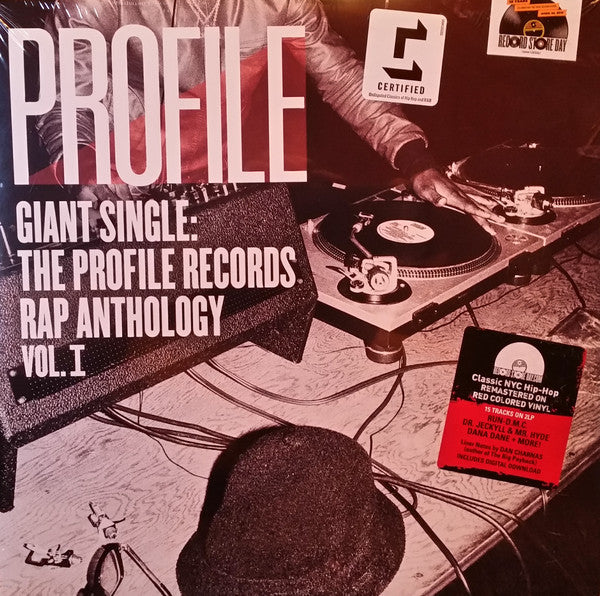 Various ‎– Giant Single: The Profile Records Rap Anthology Vol. I - New 2 Lp  Record Store Day 2017 Sony USA Red Vinyl & Download - Rap / Hip Hop