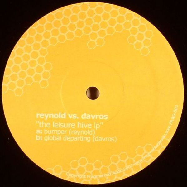 Reynold vs. Davros ‎– The Leisure Hive LP - New 12" Single Record 2007 USA Fragmented Audio Vinyl - Techno / Minimal