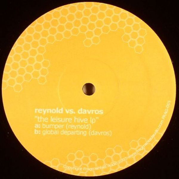 Reynold vs. Davros ‎– The Leisure Hive LP - New 12" Single Record 2007 USA - Techno / Minimal