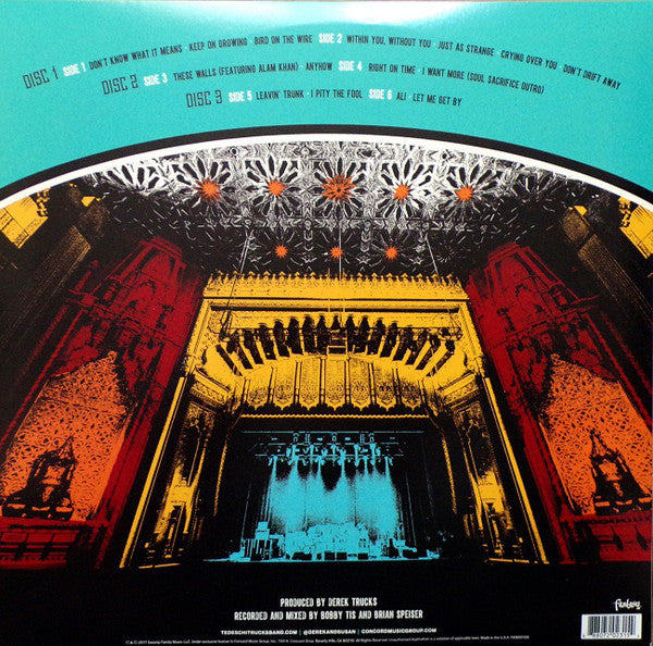 Tedeschi Trucks Band ‎– Live From The Fox Oakland - New 3 LP Record 2017 Fantasy USA 180 gram Vinyl & Download - Rock / Blues Rock - Shuga Records