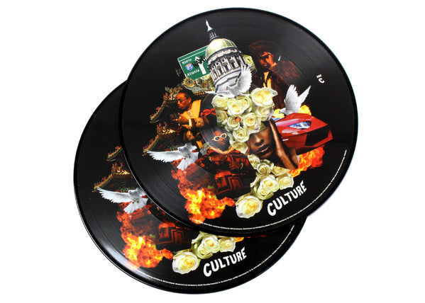 Migos ‎– Culture - New Vinyl Record 2017 Quality Control / 300 Entertainment 2-LP Picture Disc (Limited to 1000 Worldwide!) - Shuga Records