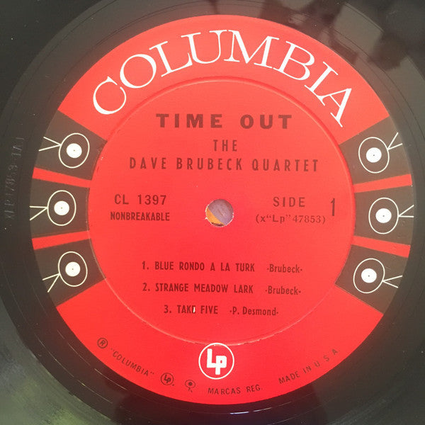 The Dave Brubeck - Time Out - VG+ Mono 1959 Original Press (6 Eye Label) USA - Jazz / Bop - B3-119 - Shuga Records