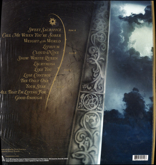 Evanescence ‎- The Open Door (2006) - New 2 LP Record 2023 The Bicycle Music Company USA Vinyl - Alternative Rock / Nu Metal - Shuga Records