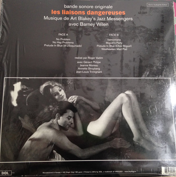 Art Blakey's Jazz Messengers Avec Barney Wilen ‎– Les Liaisons Dangereuses (1960) - New LP Record 2016 DOL Europe Import 180 gram Orange Vinyl - Soundtrack - Shuga Records
