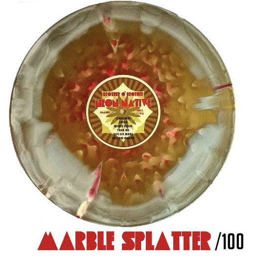 Brother O'Brother ‎– Neon Native - New Lp Record 2017 Romanus USA Gold Marble Splatter Vinyl - Garage Rock / Blues Rock - Shuga Records