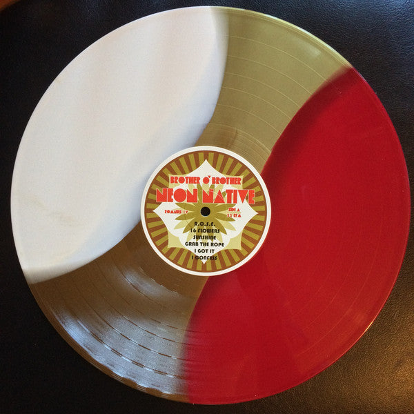 Brother O'Brother ‎– Neon Native - New Lp Record 2017 Romanus White/Gold/Red Tri Color Vinyl - Garage Rock / Blues Rock