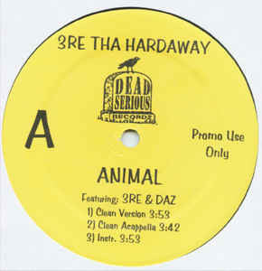 3re Tha Hardaway & Daz – Animal - Mint- 2001 USA 12" Promo -  Hip Hop - Shuga Records Chicago