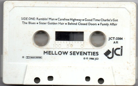 Various – Mellow Seventies (Twelve Easy Rockin' Hits Of The Seventies) - Used Cassette 1986 JCI Tape - Soft Rock / Funk/Soul / Compliation