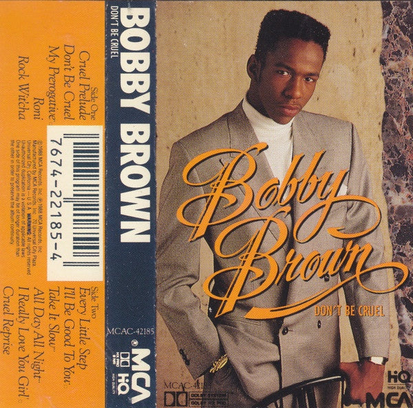 Bobby Brown - Don't Be Cruel - VG+ Cassette 1988 MCA Tape - Hip Hop / Funk / Soul - Shuga Records