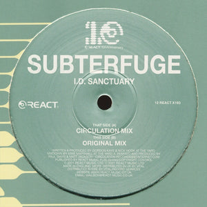 Subterfuge – I.D. Sanctuary - New 12" Single Record 2000 React UK Vinyl - Progressive House / Tech House