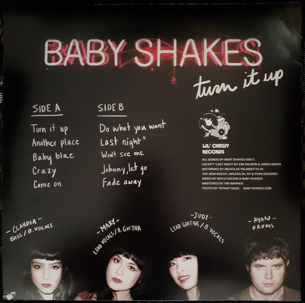Baby Shakes – Turn It Up - Mint- LP Record 2017 Lil' Chewy USA Vinyl - Power Pop / Punk