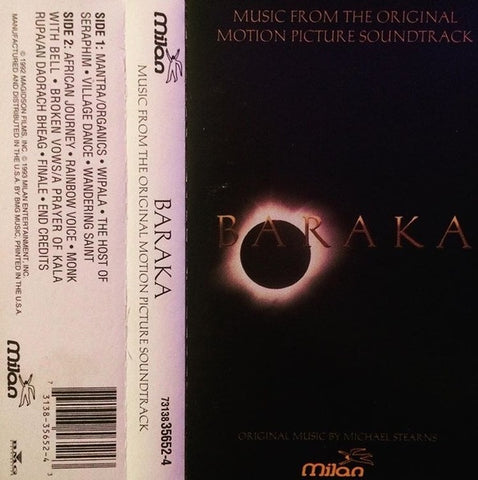 Various – Baraka (Music From The Original Motion Picture Soundtrack) - Used Cassette 1993 Milan Tape - Soundtrack / Ambient