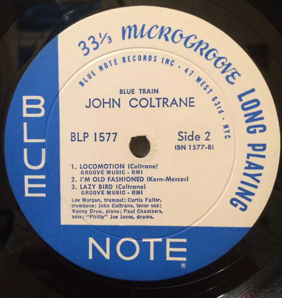 John Coltrane – Blue Train (1957) - VG- (low grade) LP Record 1962 Blue Note USA Mono Vinyl (RVG EAR NYC/47 W 63rd) - Jazz / Bop - Shuga Records