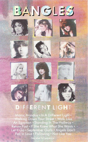 Bangles – Different Light - Used Cassette 1986 Columbia Tape - Pop / Rock