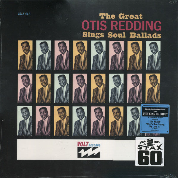 Otis Redding ‎– The Great Otis Redding Sings Soul Ballads (1965) - New LP Record 2017 Volt/Rhino Europe Import 180 gram Vinyl - Soul - Shuga Records