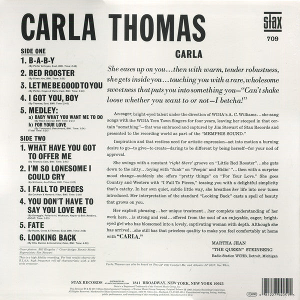Carla Thomas ‎– Carla (1966) - New LP Record 2017 Stax Europe Import Mono 180 gram Vinyl - Soul / Funk