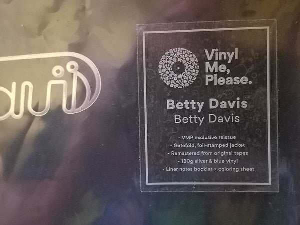 Betty Davis ‎– Betty Davis  Betty Davis ‎– Betty Davis (1973) - New LP Record 2017 Vinyl Me, Please/Light In The Attic USA Silver & Blue Splatter 180 gram Vinyl - Funk / Soul