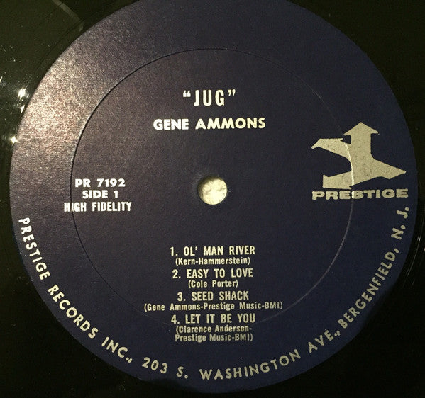 Gene Ammons ‎– "Jug" (1961) - VG LP Record 1968 Prestige USA Mono Vinyl - Jazz