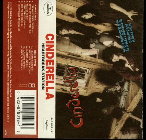 Cinderella – Heartbreak Station - Used Cassette 1990 Mercury Tape - Southern Rock / Hard Rock