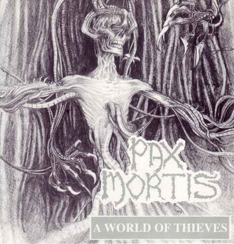 Pax Mortis – A World Of Thieves - VG+ 7" EP Record 1993 Cursed Productions USA Maroon Vinyl - Death Metal