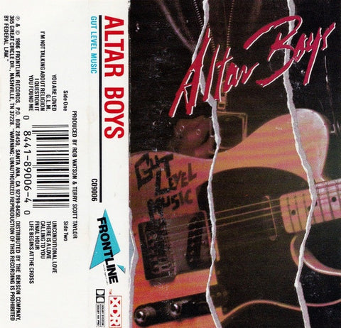 Altar Boys – Gut Level Music - Used Cassette 1986 Frontline Tape - Punk