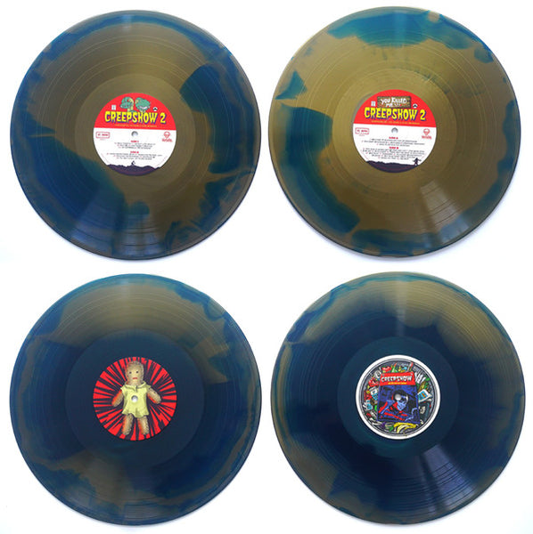 Les Reed And Rick Wakeman – Creepshow 2 (1987) New 2 LP Record 2017 Waxwork USA 180 gram Brown & Teal Swirl Vinyl - Soundtrack - Shuga Records