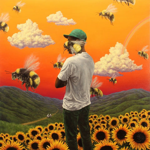 Tyler, The Creator – Scum Fuck Flower Boy - Mint- 2 LP Record 2017 Columbia Golf Wang Exclusive Bumble Bee Yellow Vinyl & Insert - Hip Hop / Pop Rap