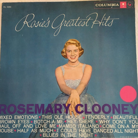 Rosemary Clooney – Rosie's Greatest Hits (1958) - VG+ LP Record 1964 Columbia USA Mono 360 Label Vinyl - Jazz Vocal / Pop / Swing