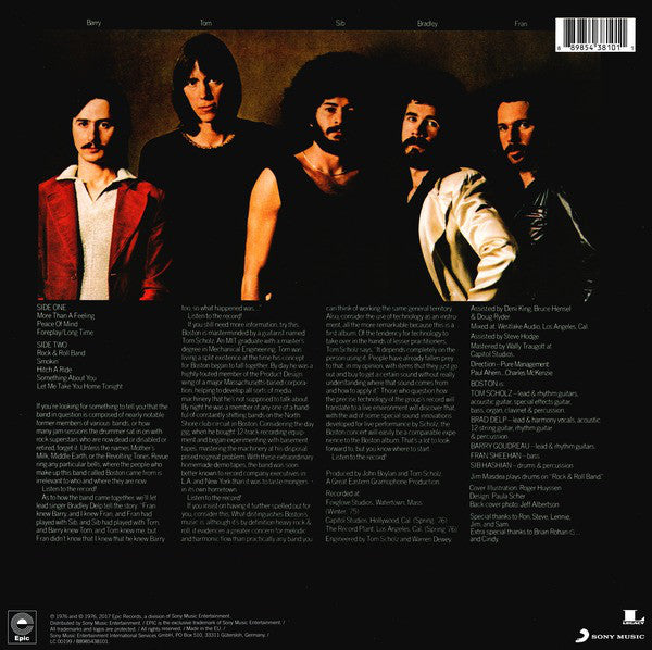 Boston ‎– Boston (1976) - New LP Record 2017 Epic Europe Import Vinyl - Pop Rock / Hard Rock - Shuga Records