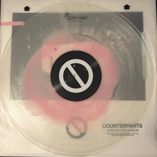 Counterparts ‎– You're Not You Anymore - New Vinyl Record 2017 Pure Noise Records Indie Exclusive Pressing on 'Clear with Baby Pink Haze' Vinyl (Limited to 300!) - Hardcore / Metalcore - Shuga Records