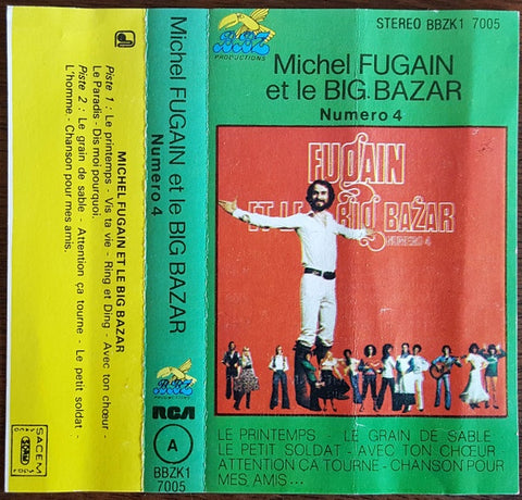 Michel Fugain Et Le Big Bazar – Numero 4 - Used Cassette 1976 BBZ Tape - Rock