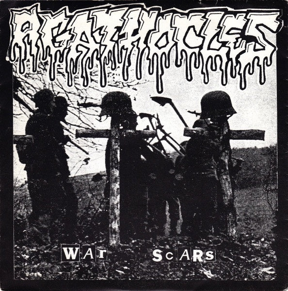 Agathocles / Kompost – War Scars / Dethrone Christ - VG+ 7" EP Record 1993 Chaos Netherlands Vinyl & Insert - Grindcore / Death Metal - Shuga Records