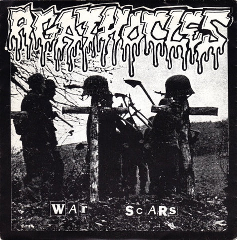 Agathocles / Kompost – War Scars / Dethrone Christ - VG+ 7" EP Record 1993 Chaos Netherlands Vinyl & Insert - Grindcore / Death Metal